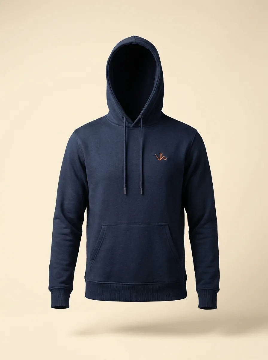 Organic Cotton Hoodie Navy