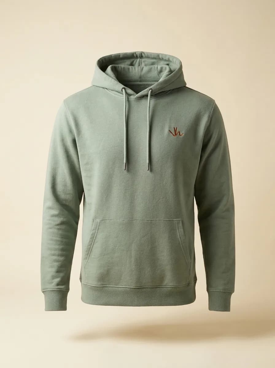 Organic Cotton Hoodie Olijfgroen