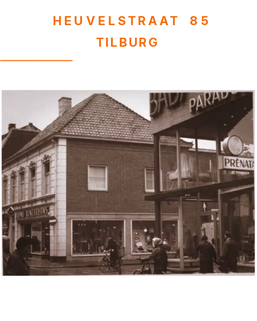 Archiefbeeld van Babyparadijs, de kinderspeciaalzaak van Tony Kuijsters en Noud van Happen in Tilburg.